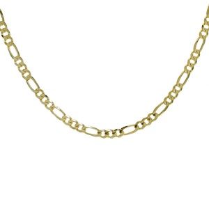 14K Yellow Gold 24 Inch Figaro Link Chain 14.2 Gr.